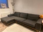 Donkergrijze L-hoekzetel, Ophalen, Gebruikt, Stof