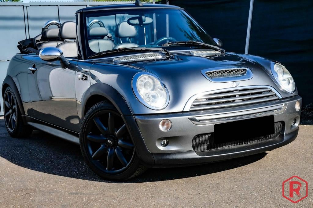Mini Cooper S Cabriolet 170 ch Bluetooth Euro4 R52, Cuir, Argent ou Gris, Entreprise, Cabriolet
