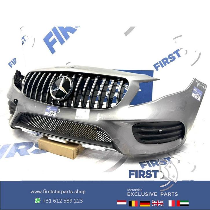 W156 BUMPER GLA FACELIFT AMG X156 VOORBUMPER X156 ZWART WIT, Auto-onderdelen, Carrosserie, Bumper, Mercedes-Benz, Voor, Gebruikt