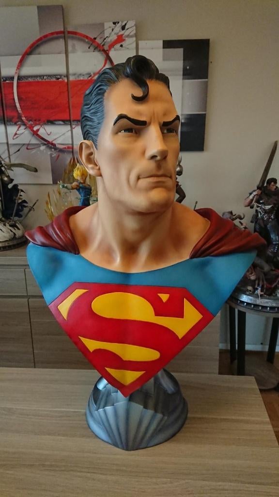 Life-Size Bust Superman DC Comics Sideshow Collectibles, Collections, Enlèvement, Comme neuf