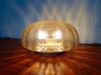 Plafondlamp van gerookt bubbelglas, jaren 70, Ophalen of Verzenden