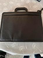 Zwarte aktetas met ritssluiting 42 x 30 x 4, Ophalen, Zo goed als nieuw, Zwart, Leer