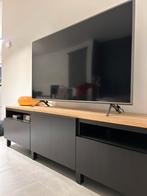 TV meubel zwart bruin, Ophalen, Zo goed als nieuw