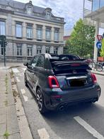Abarth 595 Turismo Cabrio, Auto's, Zwart, 4 cilinders, Cabriolet, Zwart