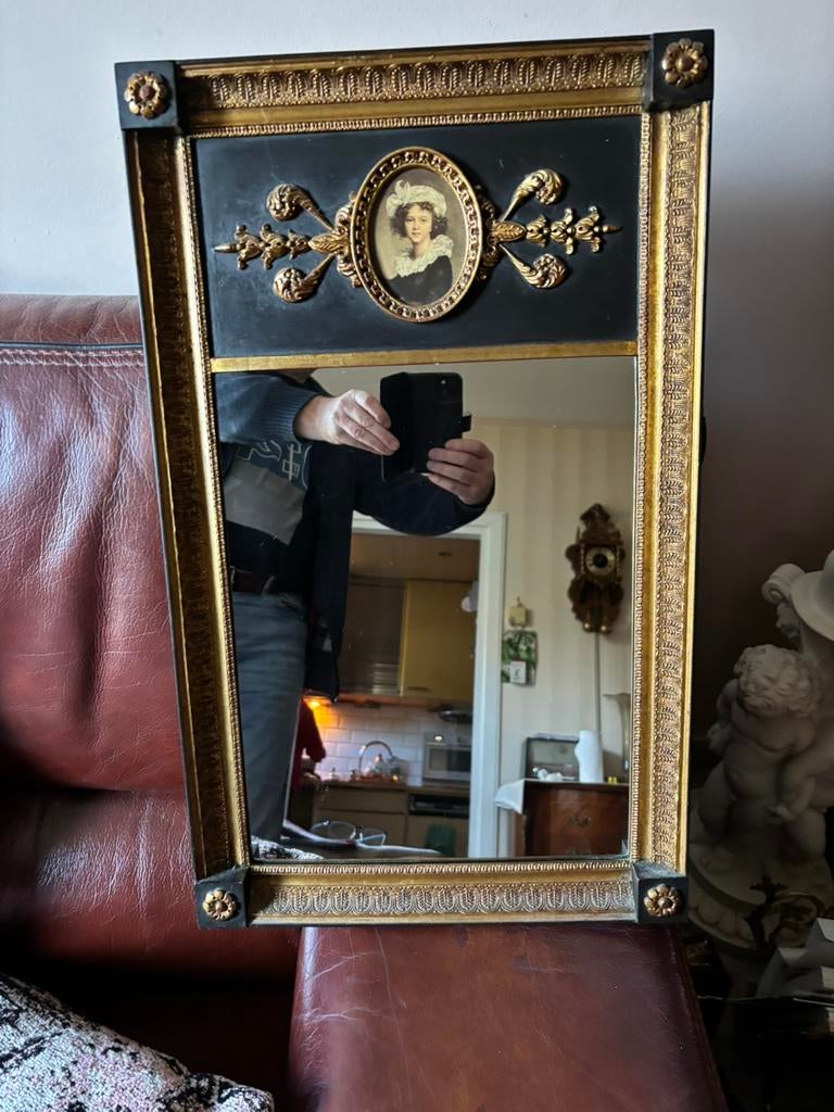 zeldzame antieke spiegel, Antiek en Kunst, Ophalen