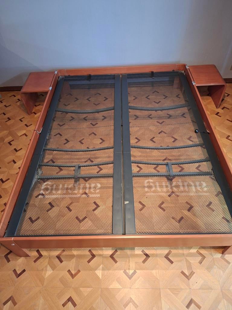 Bedframe en bedbodem (gereserveerd), Ophalen, Bruin, 210 cm, Tweepersoons