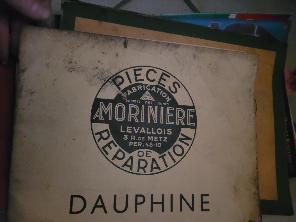 Manuel Technique Dauphine - Vues Éclatées Usines Morinière, Enlèvement, Utilisé, Renault