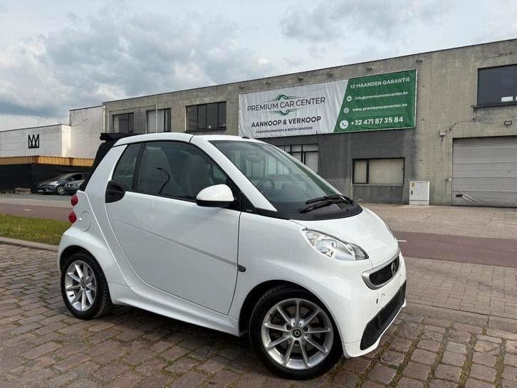 Smart For Two Cabrio | 12 M Garantie | 82Dkm|Benzine | 2013|, Auto's, Smart, Wit, 5 deurs, ForTwo, 999 cc