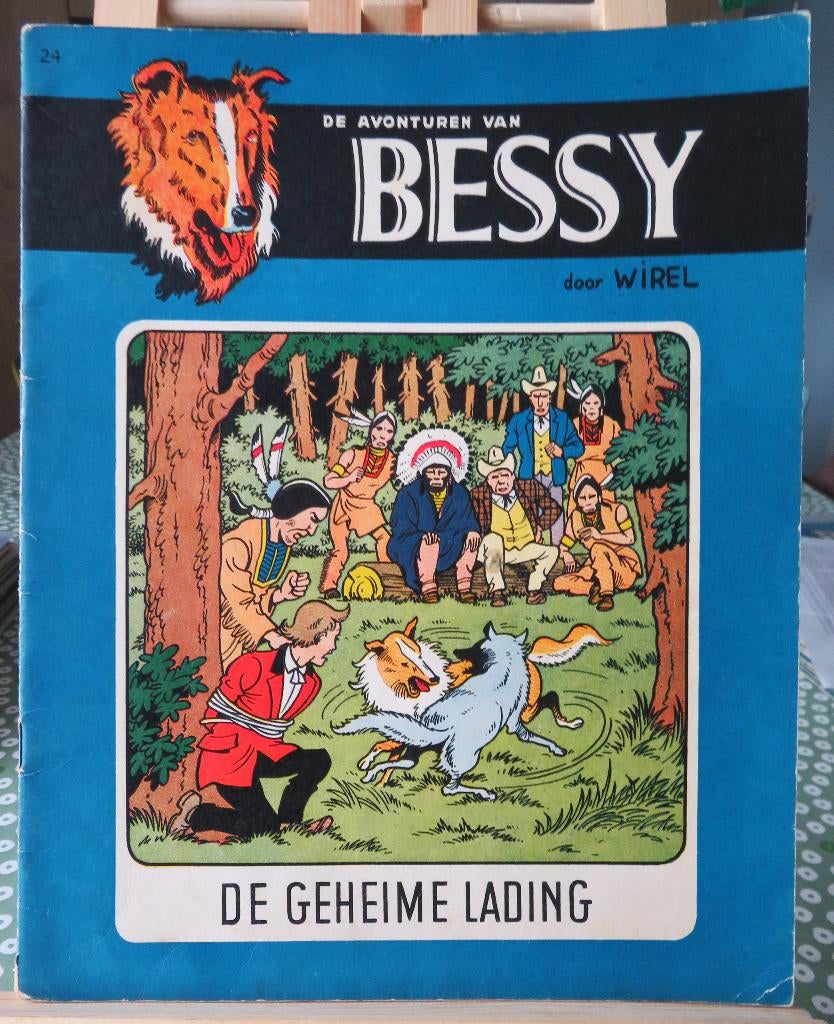 Bessy nr 24 De geheime lading., Ophalen of Verzenden, Gelezen, Willy Vandersteen