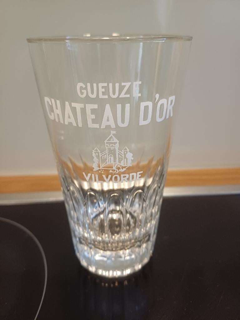 Gueuze Chateau D'or Vilvorde, Verzamelen, Ophalen of Verzenden, Bierglas
