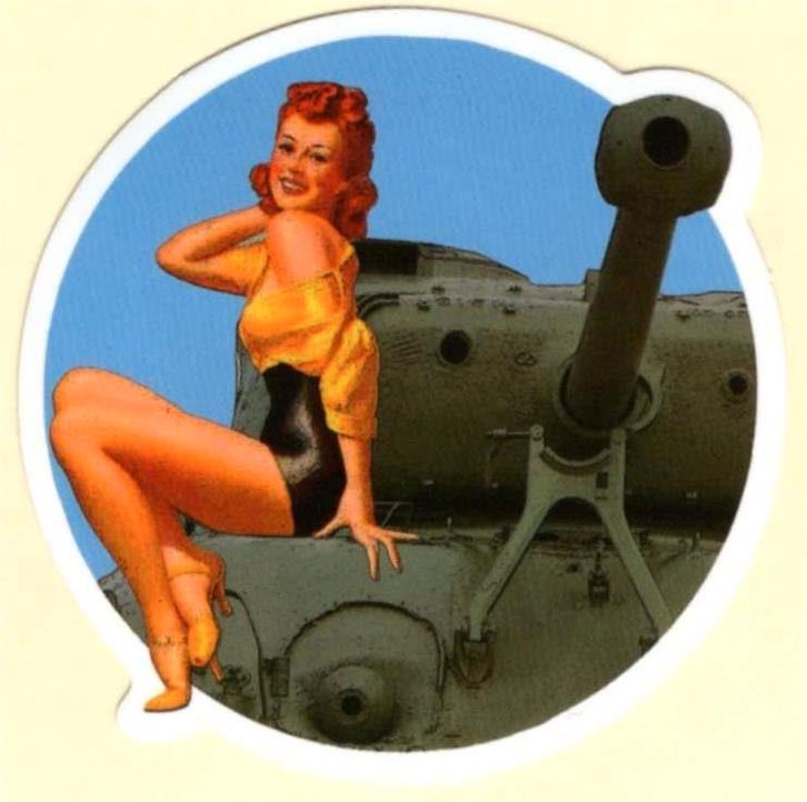 Pin Up Girl sticker #180, Verzamelen, Stickers, Nieuw, Verzenden