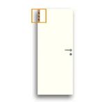 Porte tubulaire 83 cm gauche avec ébrassement, Neuf, 75 à 150 cm, Enlèvement, Autres types