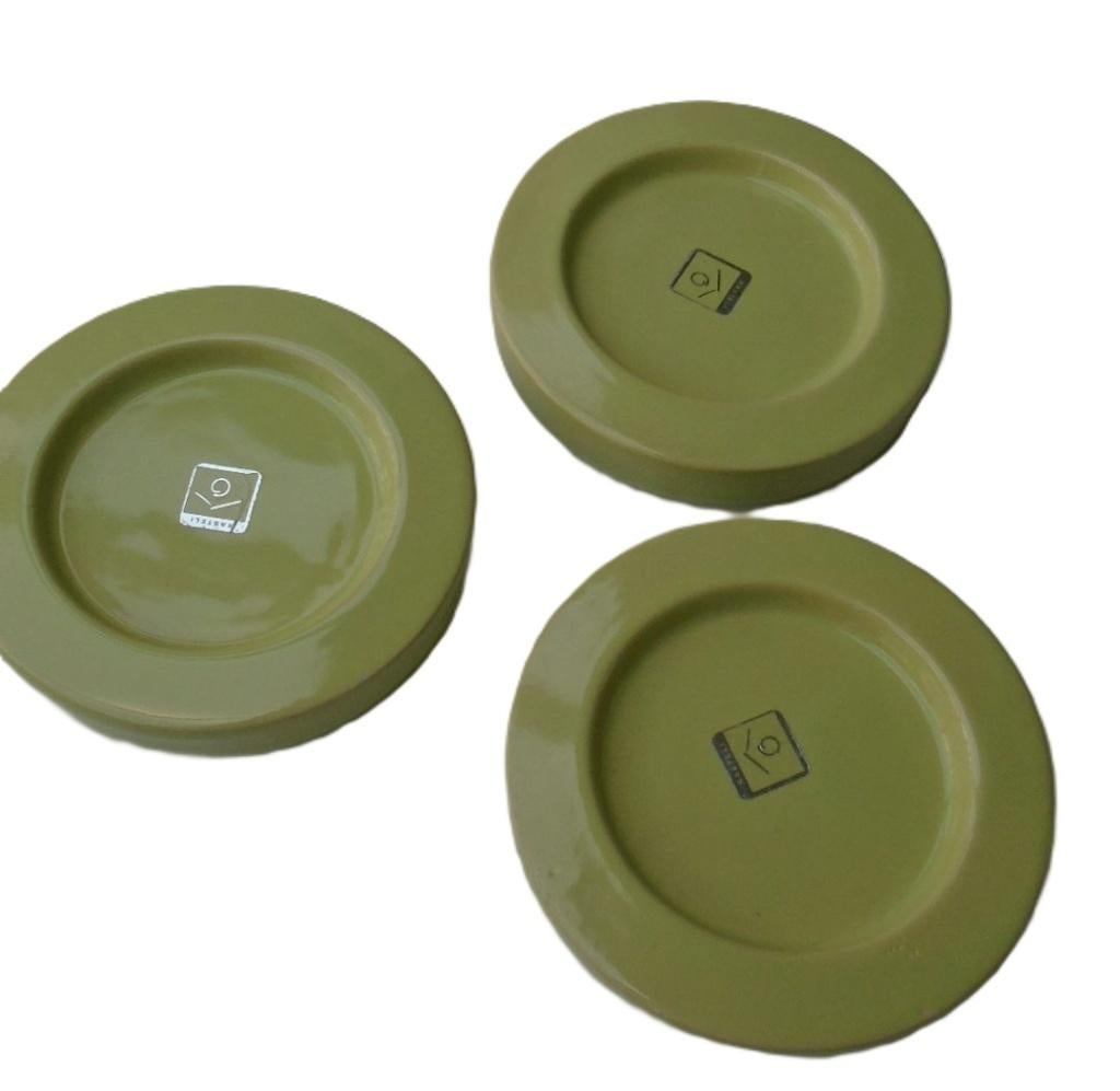 SCHAALTJES, BORDJES, ROND LIMOENGROEN 11,8 CM doos 8 stuks, Porselein of Keramiek, Schaal, Rond, Nieuw