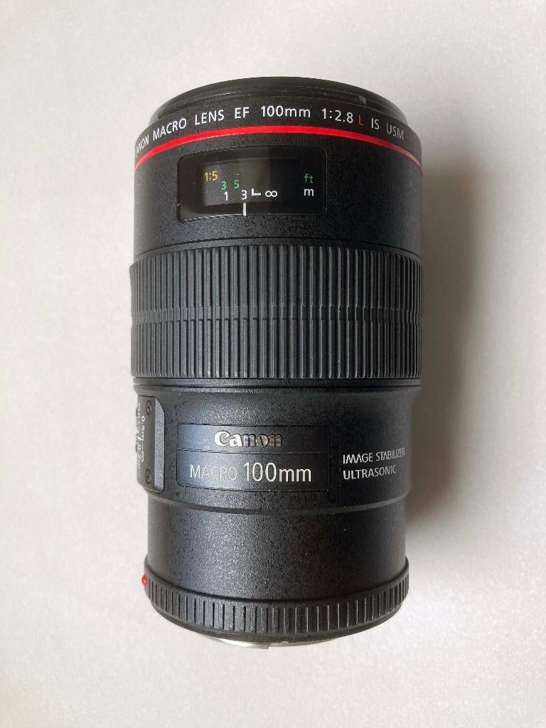 Canon EF 100mm F/2.8L USM IS Macro, Ophalen, Gebruikt, Macrolens