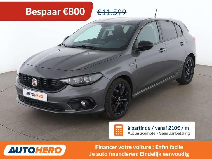Fiat Tipo 1.4 Turbo S-Design (bj 2019), Auto's, Fiat, Te koop, Tipo, ABS, Adaptive Cruise Control, Airbags, Airconditioning, Bluetooth