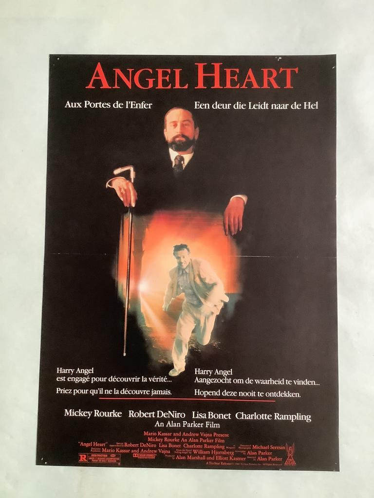 ANGEL HEART   filmposter   33-50 cm    Used, Ophalen of Verzenden