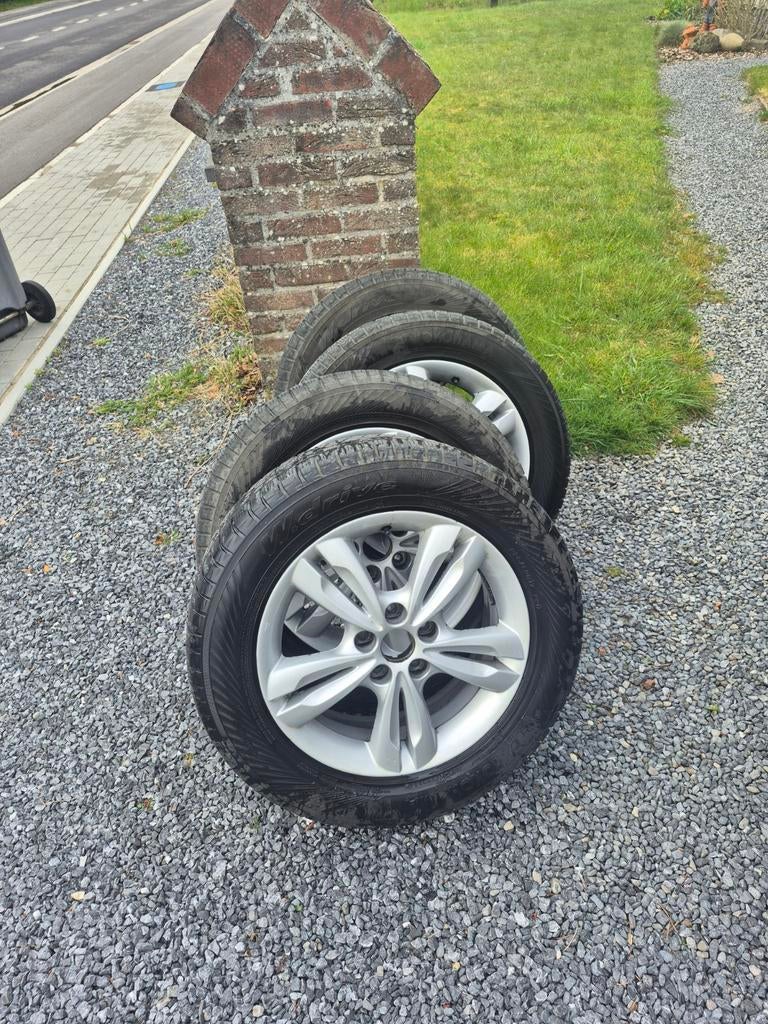 Velgen met winterbanden, Ophalen, Gebruikt, Banden en Velgen, 17 inch