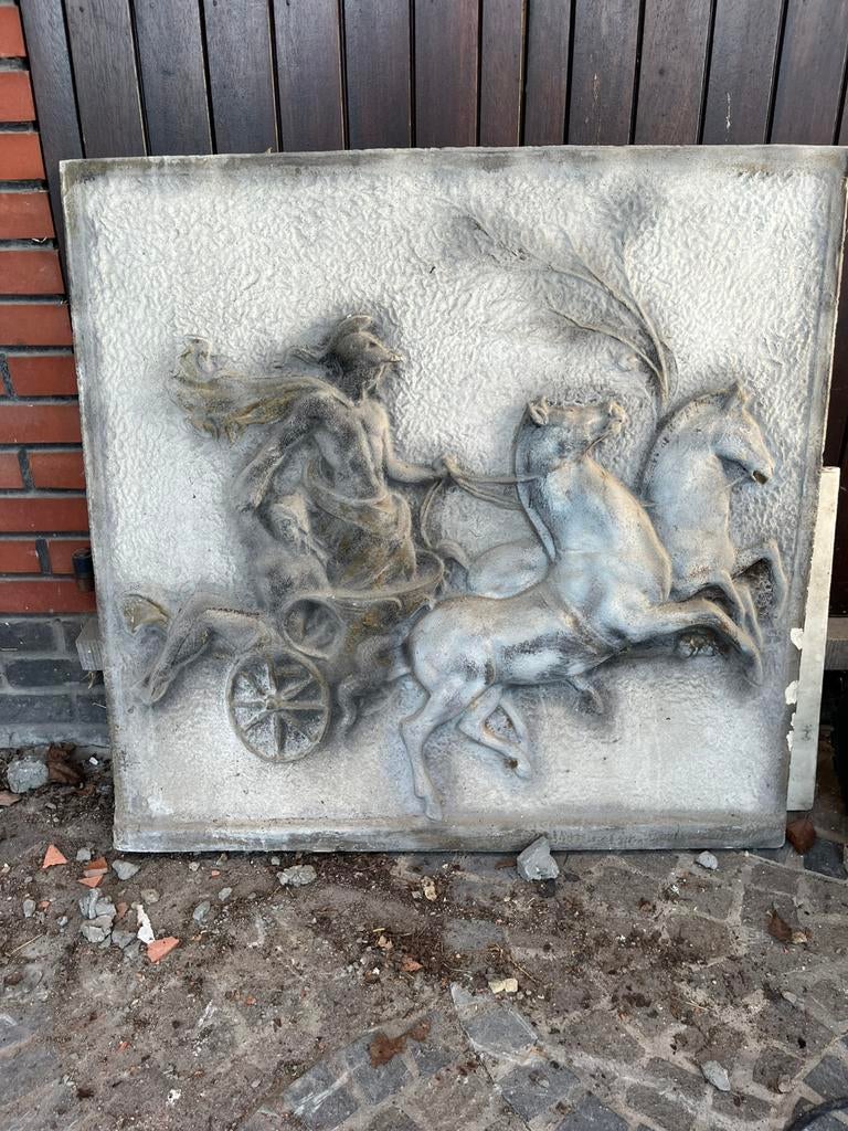 Deco char en pierre cavalier, Enlèvement, Comme neuf