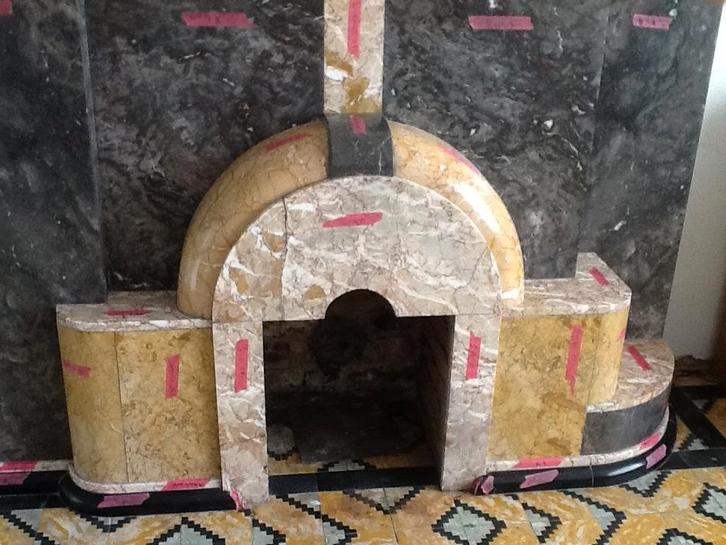 Art Deco schouw - open haard, Maison & Meubles, Cheminées, Utilisé, Cheminée au bois, Enlèvement