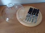 Kaasstolp Cook + 5 kaasmessen, Ophalen, Zo goed als nieuw, Glas, Schaal of Schalen