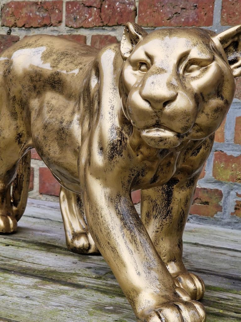 Panter/leeuwinbeeld XL 80cm NIEUW!!, Verzamelen, Beelden en Beeldjes, Nieuw, Ophalen