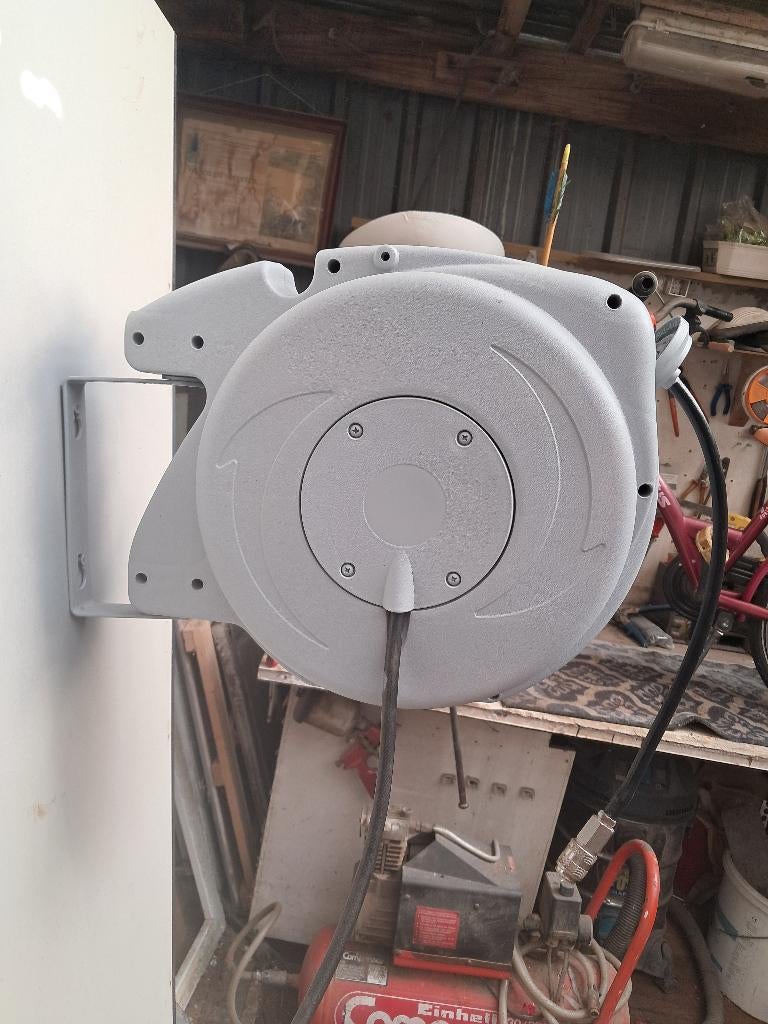 Luchtdrukslang haspel, Ophalen, Gebruikt