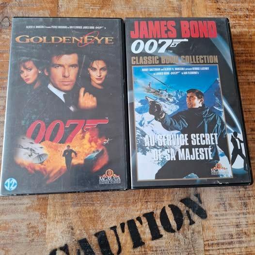 JAMES BOND 007 LOT K7 VHS O.H.M.S.S.- Goldeneye MGM/UA VIDEO, Cd's en Dvd's, VHS | Film, Zo goed als nieuw, Actie en Avontuur