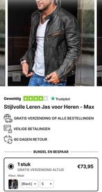 Veste en cuir neuve taille M, Enlèvement, Neuf, Taille 48/50 (M), Noir