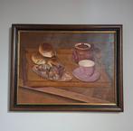 Finette Dupont olieverf op paneel stil leven, Antiek en Kunst, Ophalen