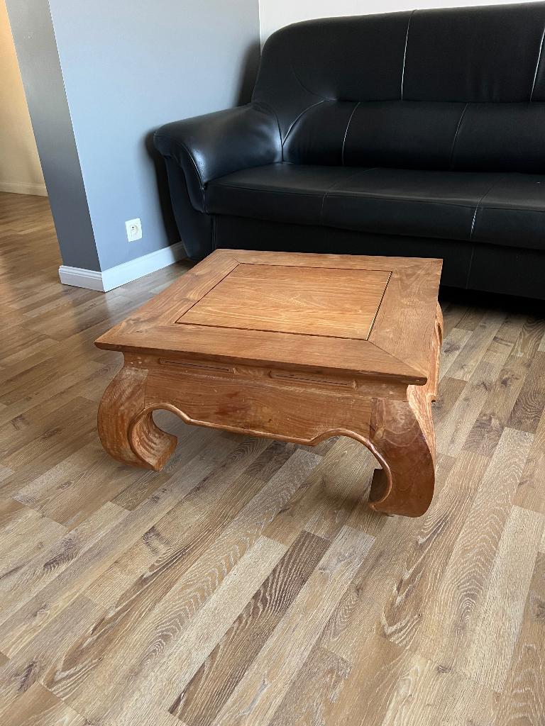 Salon tafeltje teakhout, Ophalen