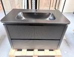 LAATSTE! Wastafelkast badmeubel 80 cm zwart - Nieuw! nr34, Enlèvement ou Envoi, Neuf