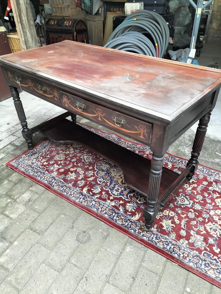 Bureau vintage en bois massif – à restaurer (faire offre), Klassiek, Ophalen, Hout