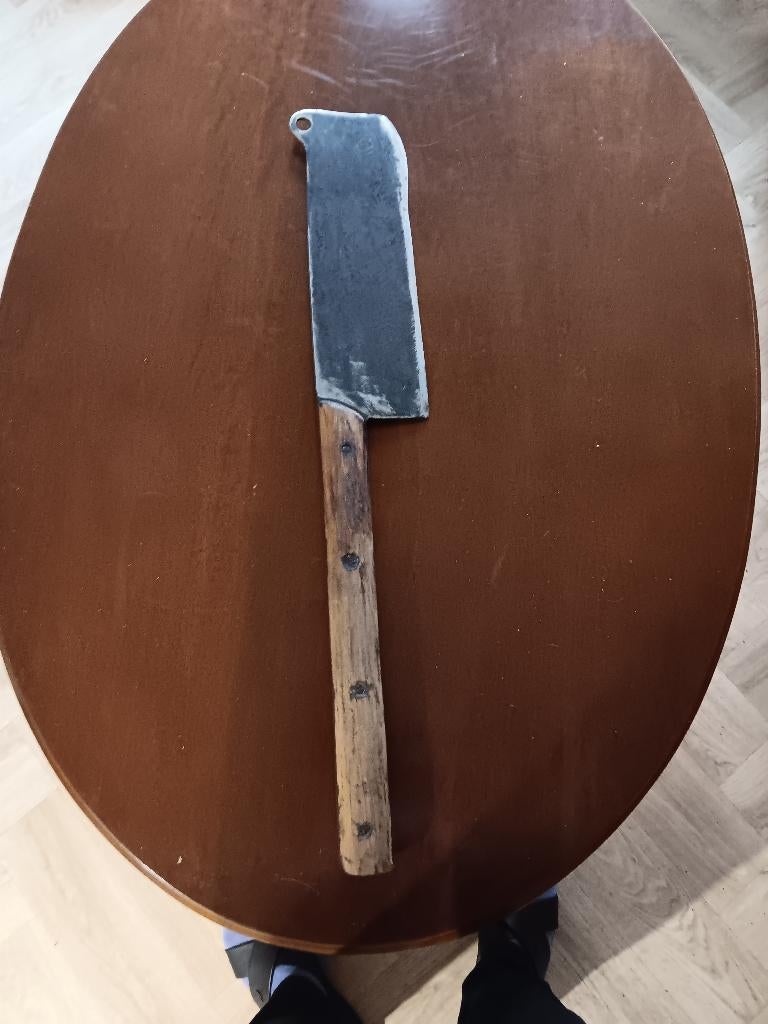 slagers bijl voor varkens en runderen, Ophalen, Zo goed als nieuw, Inox of Chroom, Los bestek