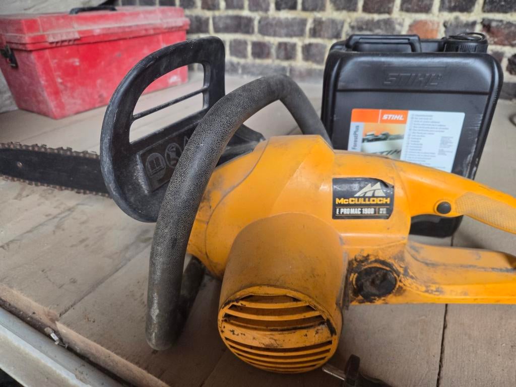 Electrische kettingzaag 30 cm + olie, Tuin en Terras, Ophalen