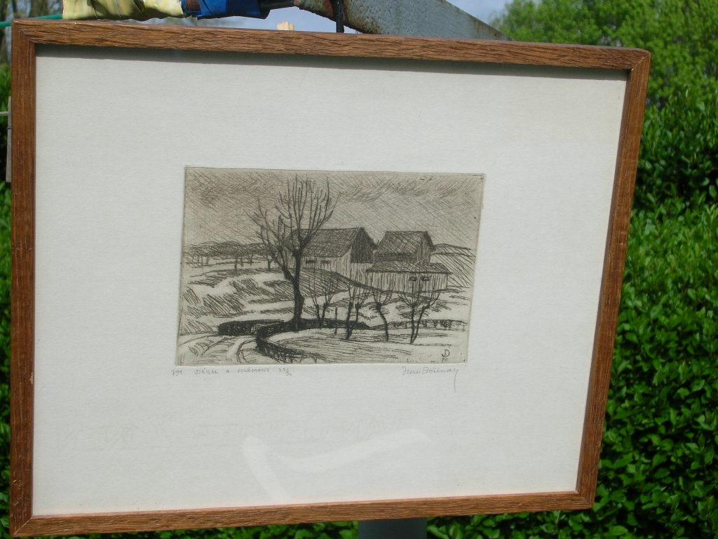 GESIGNEERD JEAN DONNAY-PL-GENUMMERD 25/50, Antiek en Kunst, Kunst | Etsen en Gravures, Ophalen of Verzenden, Genummerd