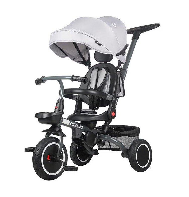 Multifunctional folding tricycle Coccolle Venti, Greystone, Fietsen en Brommers, Fietsen | Driewielers, Nieuw, Duwstang, Verstelbare zitting