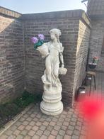 Statue de dame en pierre blanche pour jardin, Jardin & Terrasse, Enlèvement, Comme neuf, Pierre, Homme