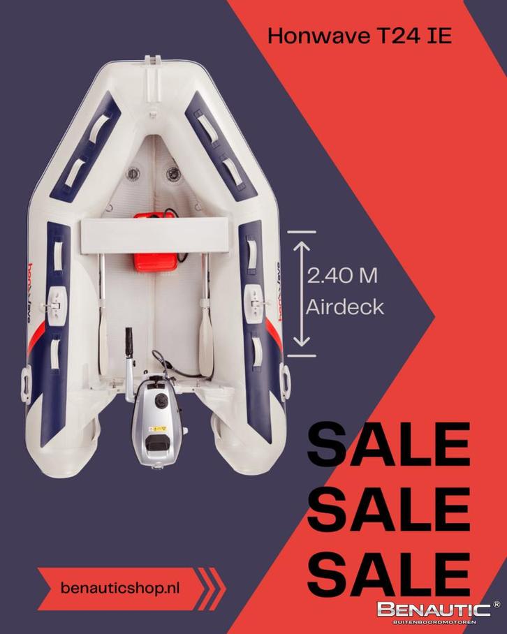 Ontdek zorgeloos vaarplezier met de Honwave T24IE3!, Watersport en Boten, Rubberboten, Nieuw, Overige merken, Minder dan 70 pk