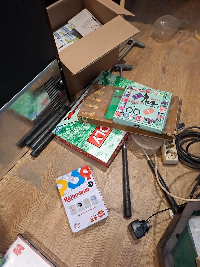 verschillende gezelschapsspelletjes, Ophalen, Gebruikt