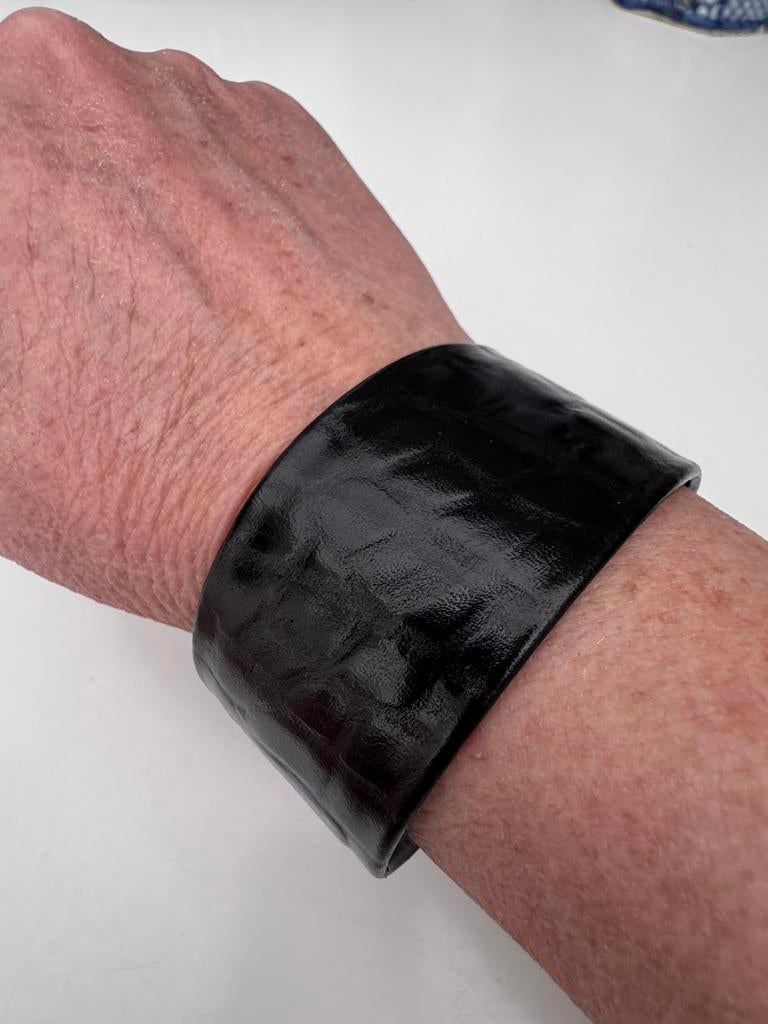 Bracelet Marc Cain, Enlèvement ou Envoi, Comme neuf, Noir, Cuir