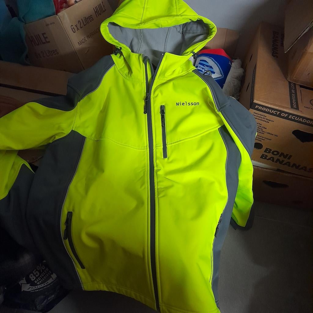 Jas, Kleding | Heren, Geel, Maat 56/58 (XL), Zo goed als nieuw, Nielsson