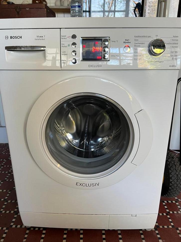 Bosch Maxx 7 VarioPerfect Exclusiv, Electroménager, Lave-linge, Comme neuf, Chargeur frontal, 6 à 8 kg, 1200 à 1600 tours, Programme lavage à la main