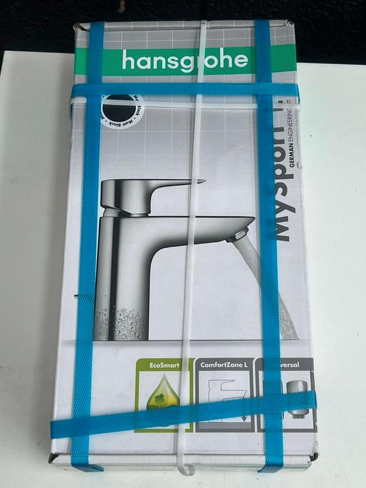 Mitigeur lavabo L Noir Mat Hansgrohe MySport – NEUF, Bricolage & Construction, Sanitaire, Lavabo, Enlèvement