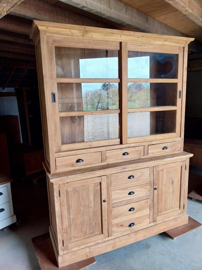 Prachtige Teak Buffetkast 170 cm, Maison & Meubles, Armoires | Vitrines, Comme neuf, 200 cm ou plus, 150 à 200 cm, 25 à 50 cm