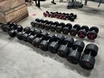 Vaste Rubberen Dumbells 2kg t/m 50kg, Ophalen, Gebruikt, Dumbbell
