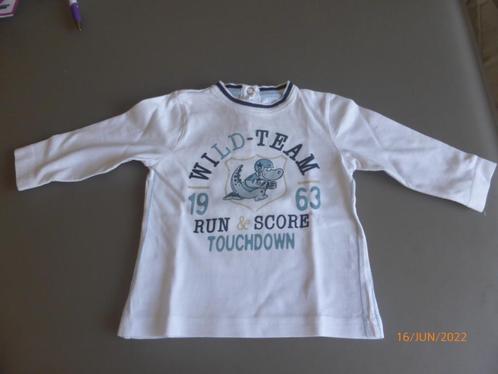t-shirt "prenatal" wit - maat 62/3-6M, Kinderen en Baby's, Babykleding | Maat 62, Gebruikt, Jongetje, Shirtje of Longsleeve, Ophalen of Verzenden