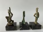 3 Bronzen beeldjes, duik vondst Egypte, Ophalen of Verzenden