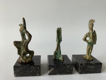3 Bronzen beeldjes, duik vondst Egypte beschikbaar voor biedingen