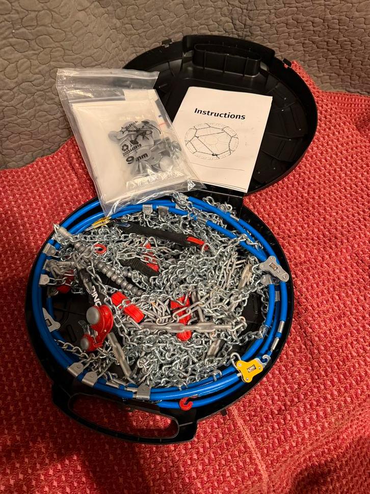 Sneeuwkettingen König K-Slim 100, Auto diversen, Sneeuwkettingen, Zo goed als nieuw, Ophalen