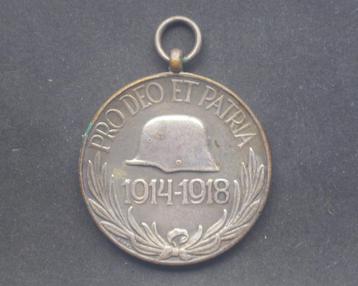 Médaille commémorative austro-hongroise pro deo patria 14-18 beschikbaar voor biedingen